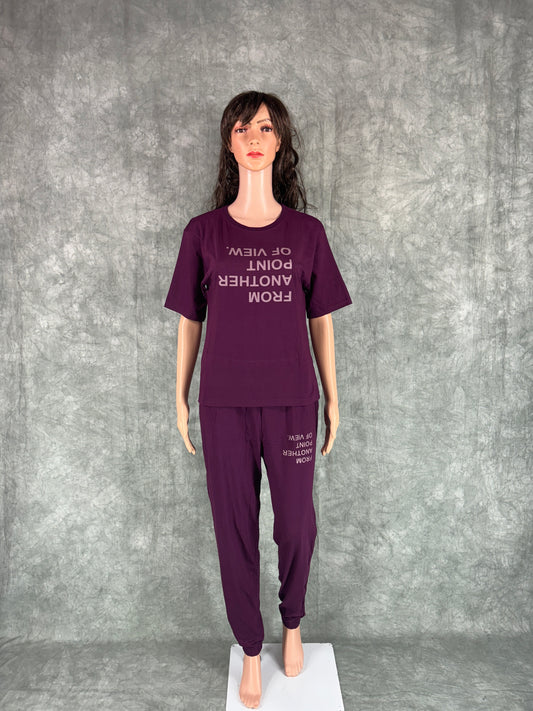 Jogger Set for Women - Purple