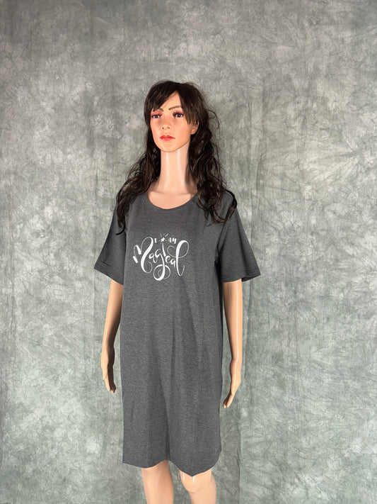 Soft Cotton Long Tee - Grey