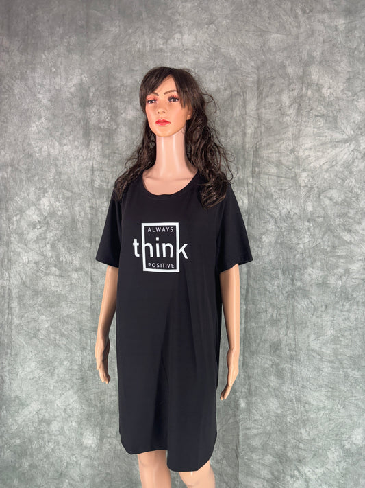 Soft Cotton Long Tee - Black