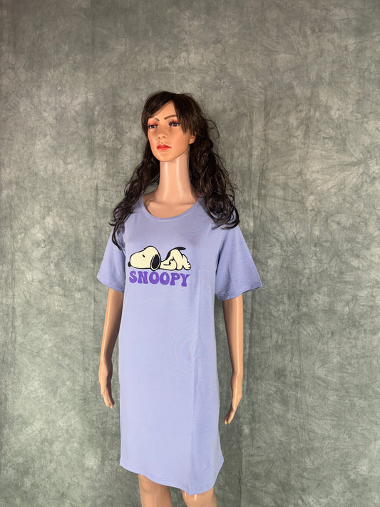 Soft Cotton Long Tee - Lavender
