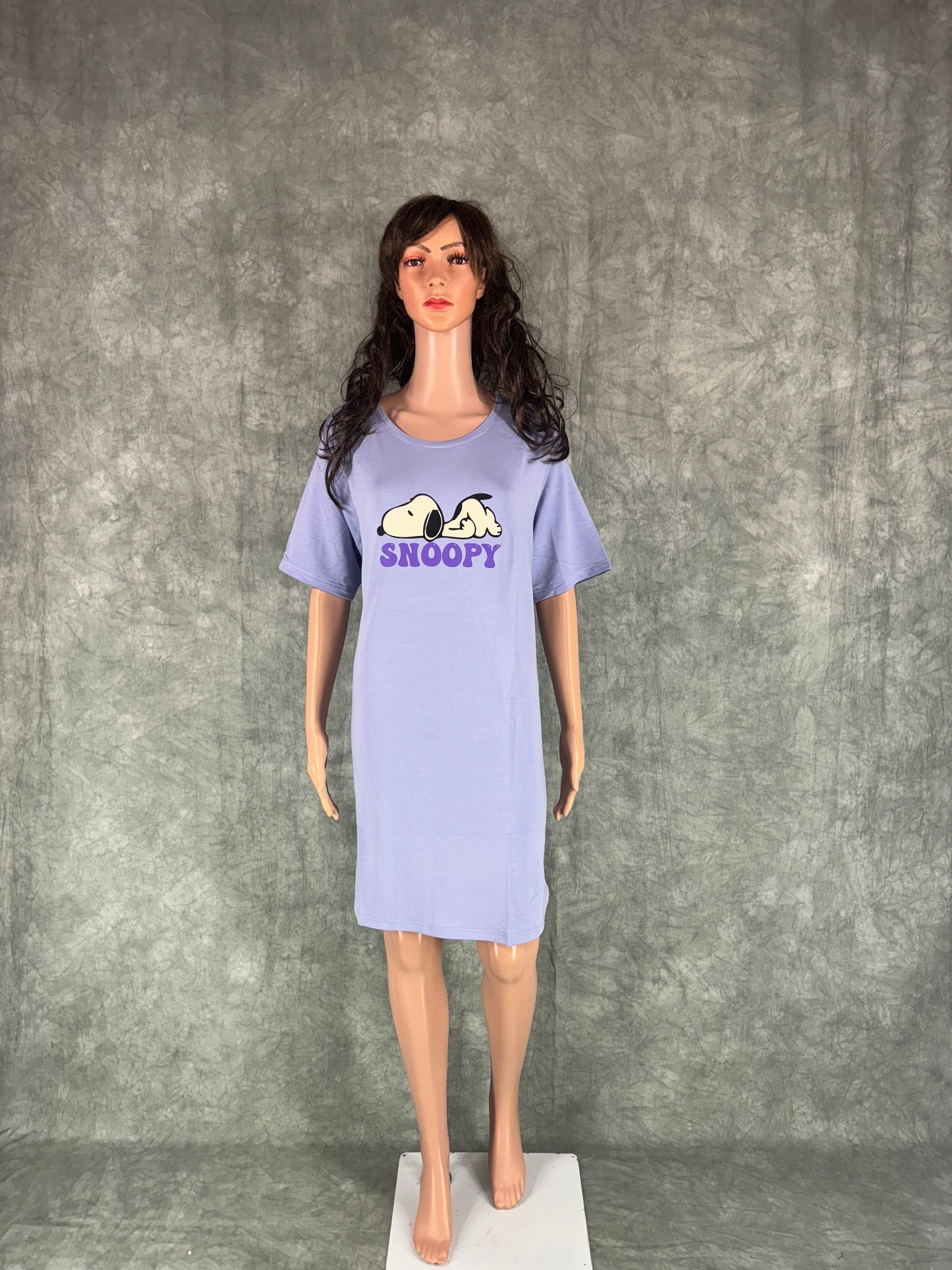 Soft Cotton Long Tee - Lavender
