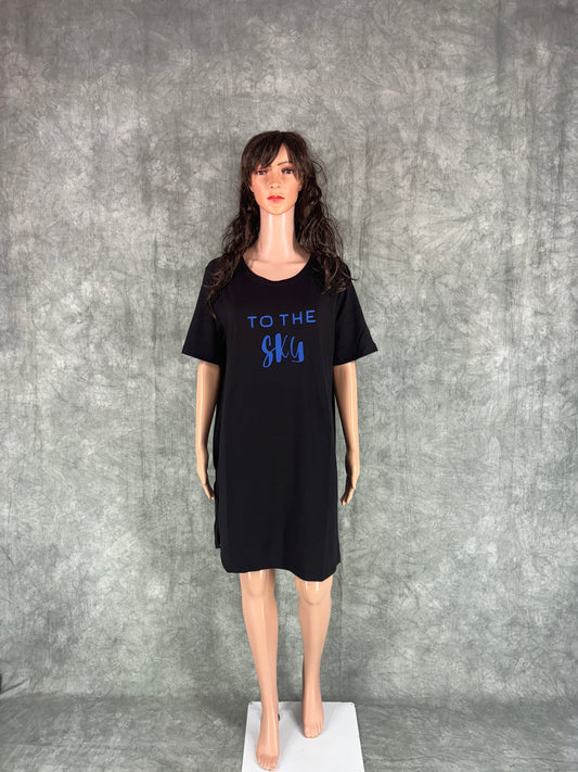 Soft Cotton Long Tee - Black