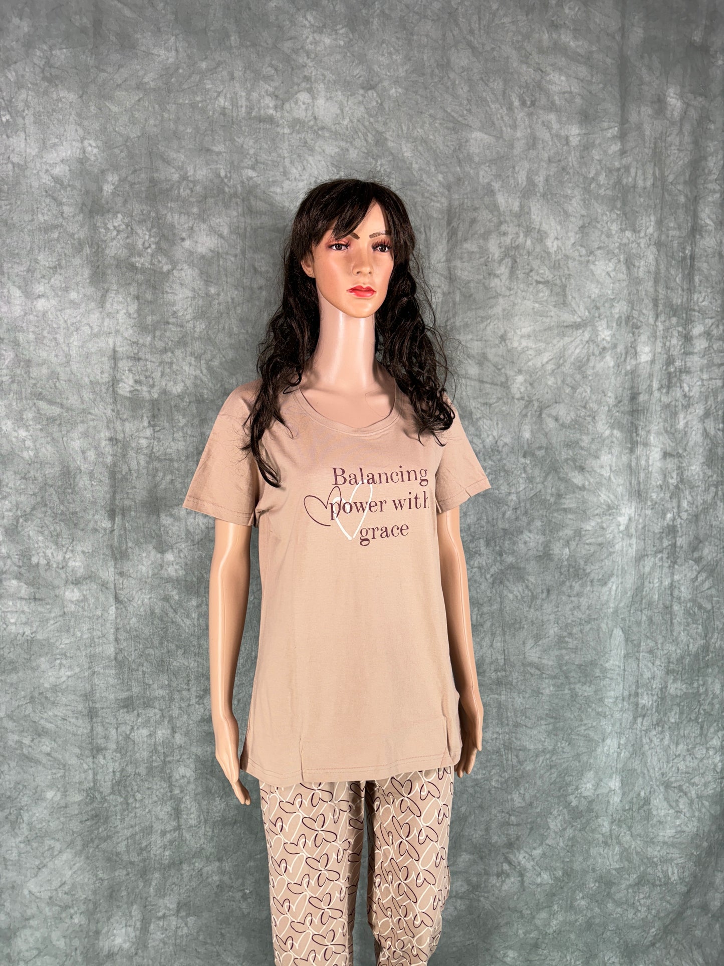 Haniya Cotton Co-ord Set for Women - Beige