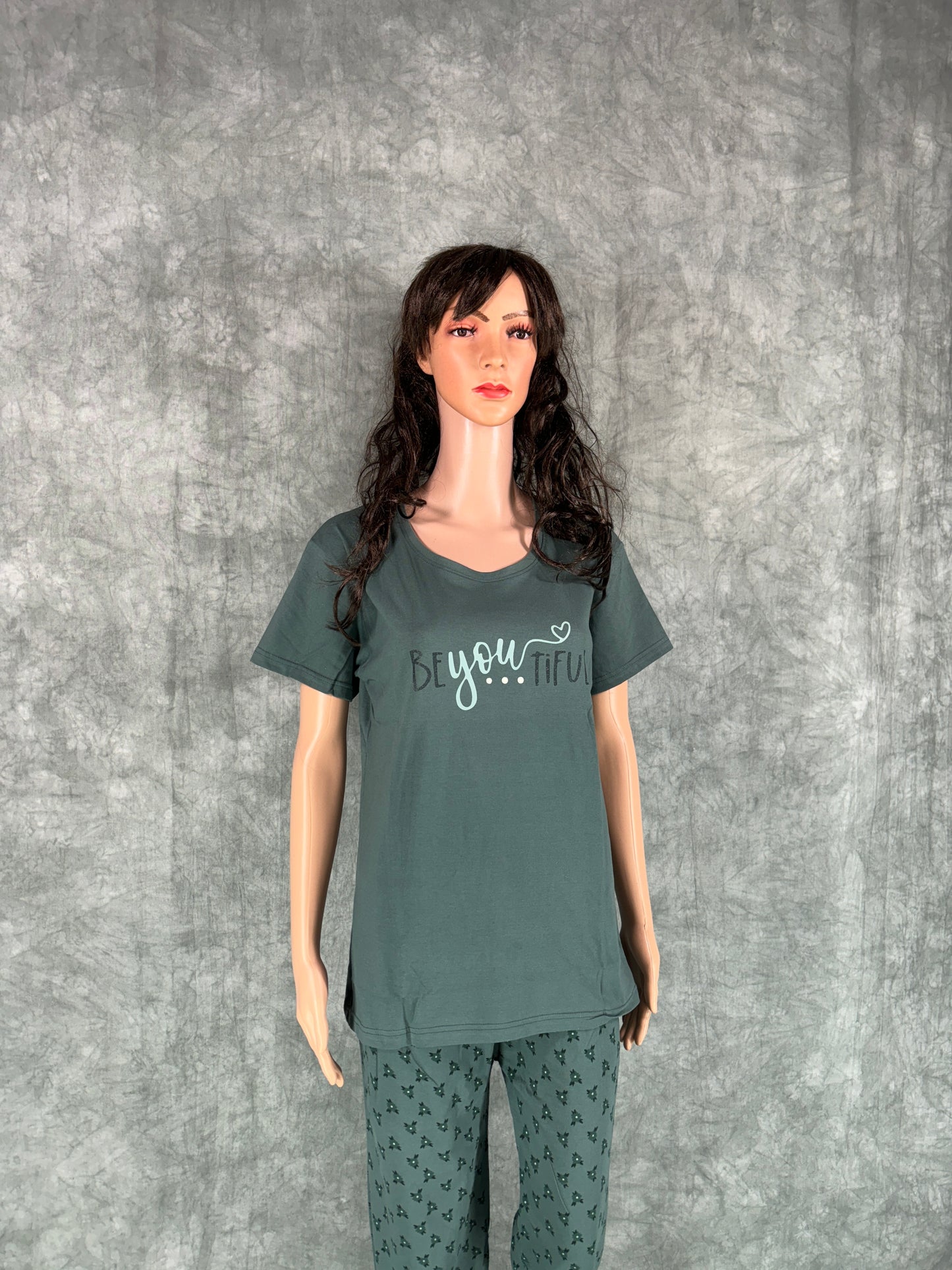 Haniya Cotton Co-ord Set for Women - Green