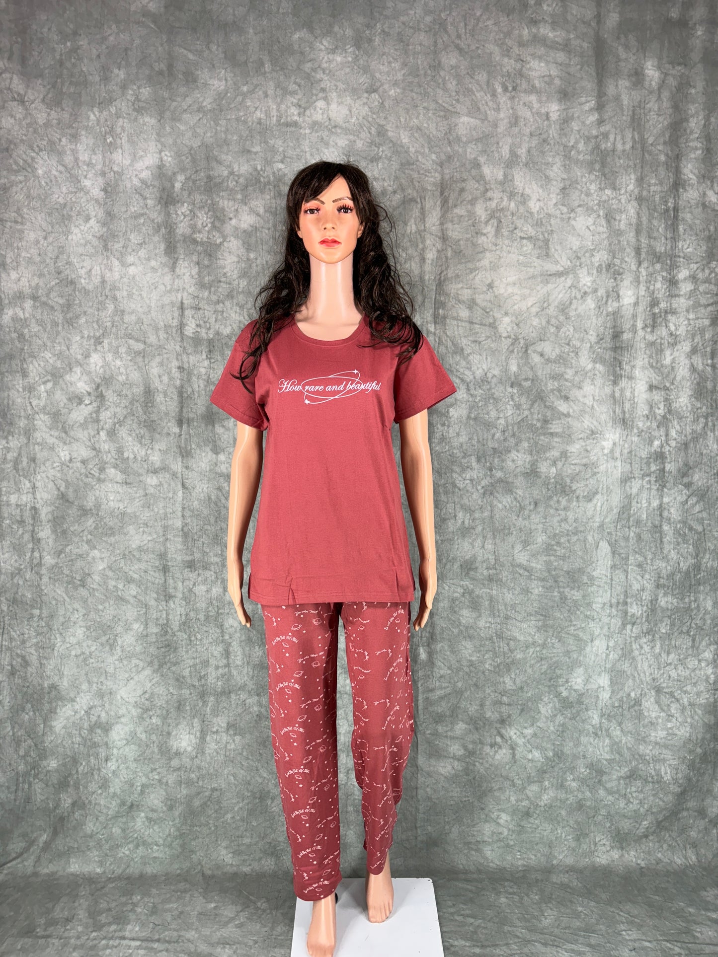 Haniya Cotton Co-ord Set for Women - Orange