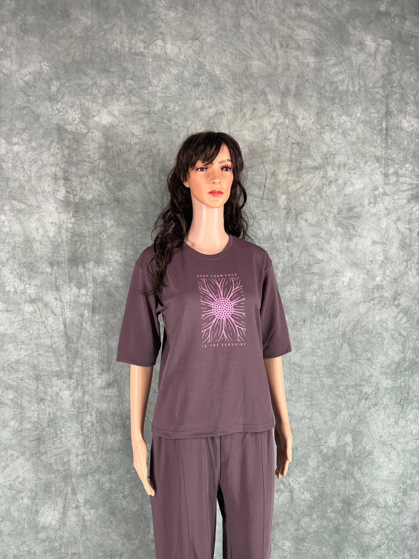 Pravya Cotton Blend Co-ord Set for Women - Purple