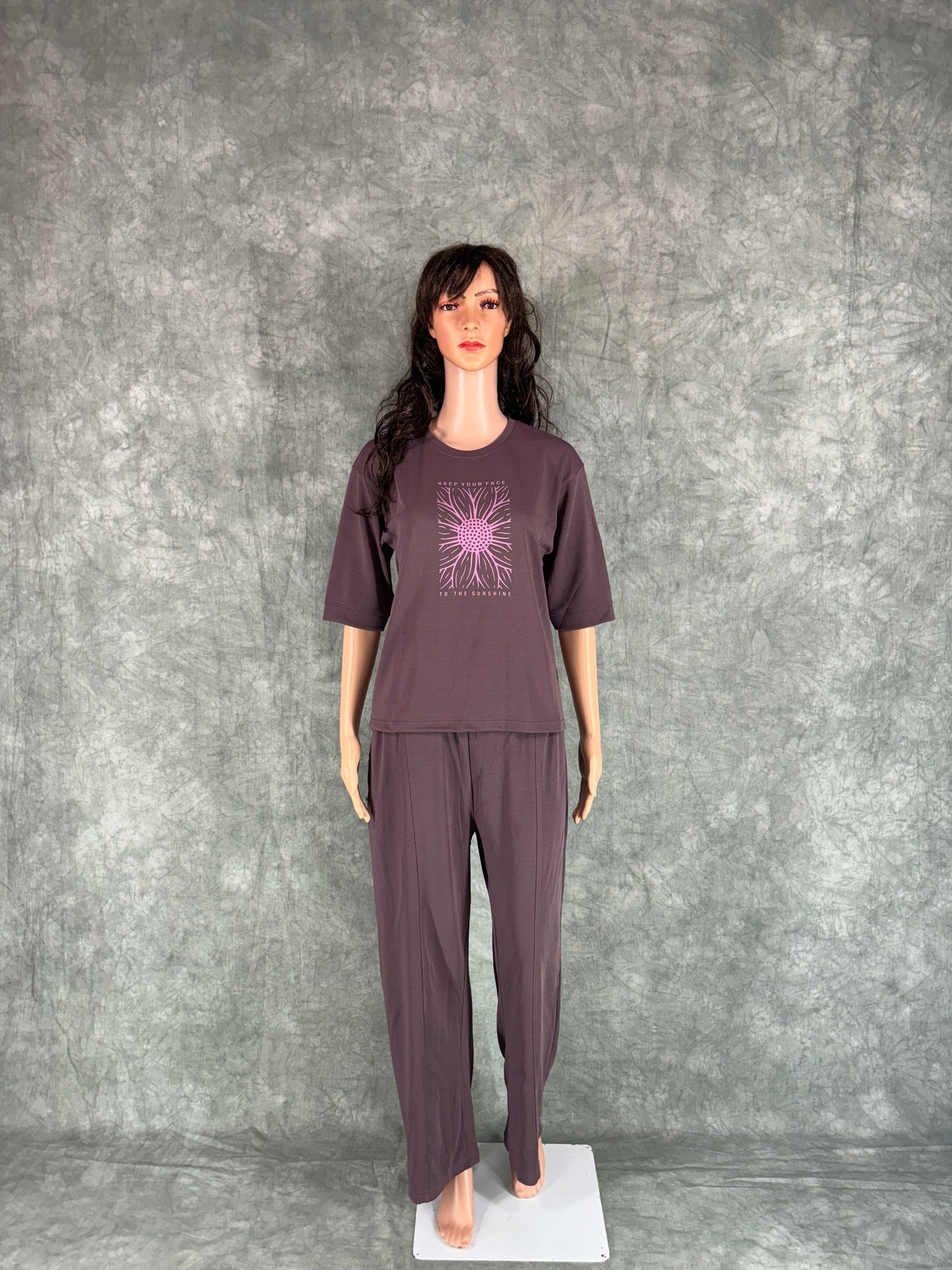 Pravya Cotton Blend Co-ord Set for Women - Purple