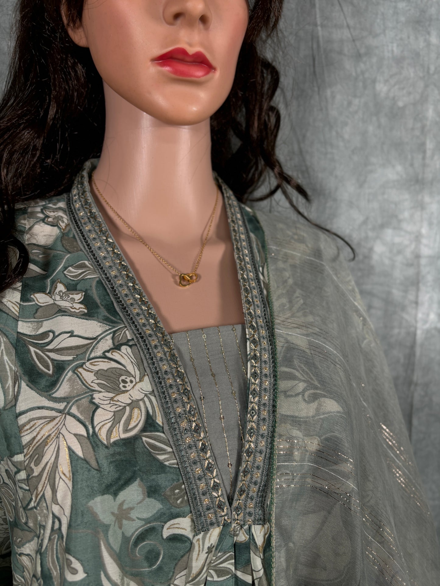 Inaya - Viscose Silk A-line Kurta with Pant and Dupatta