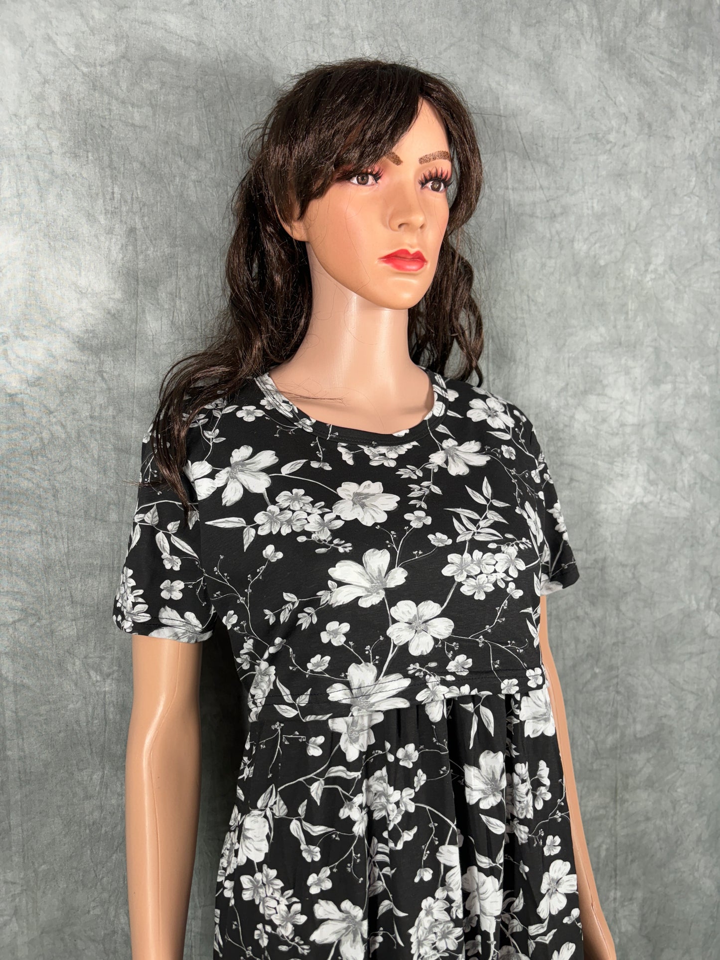 Soft Cotton Maternity Loungewear - Black