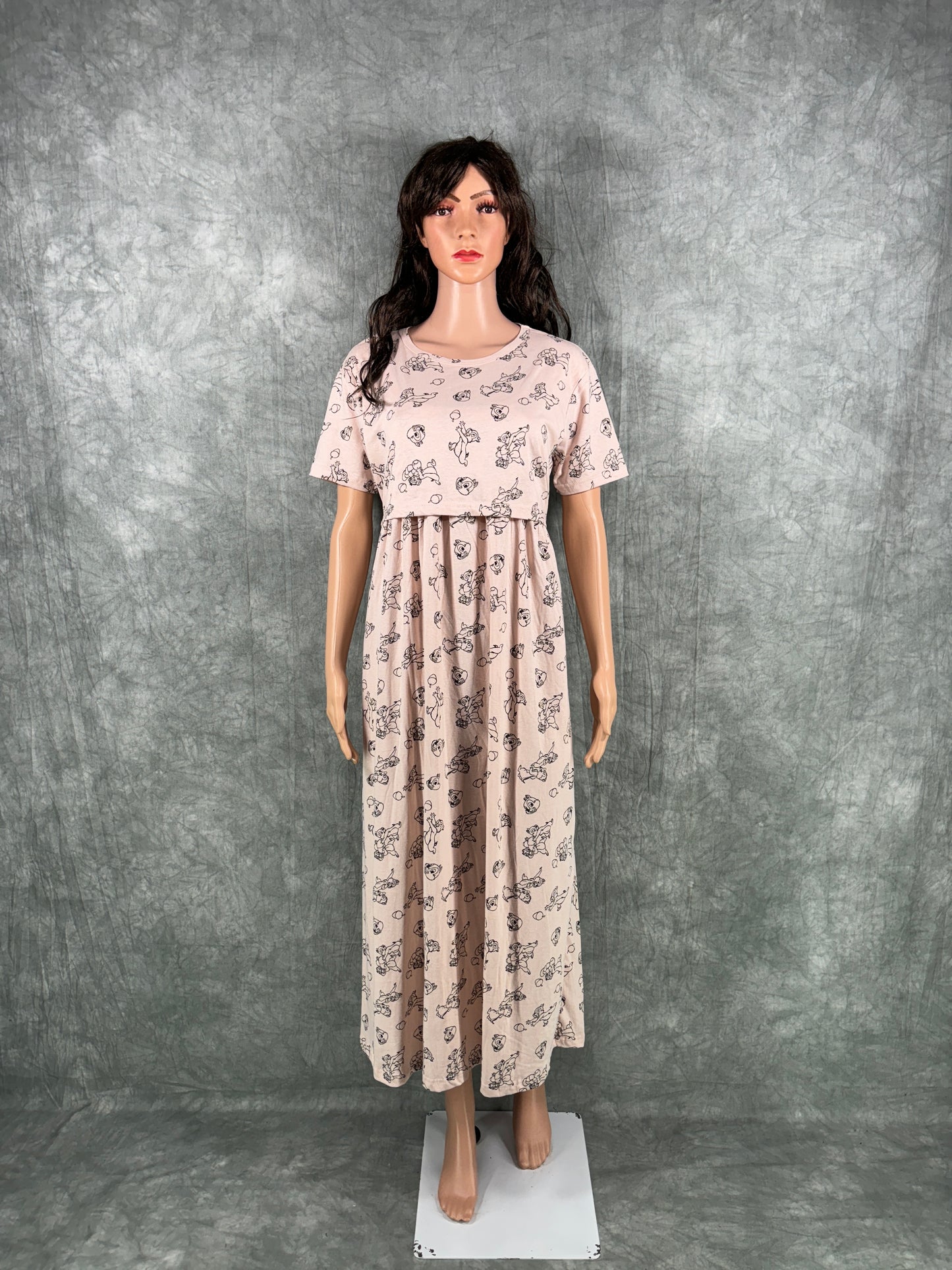 Soft Cotton Maternity Loungewear - Pink