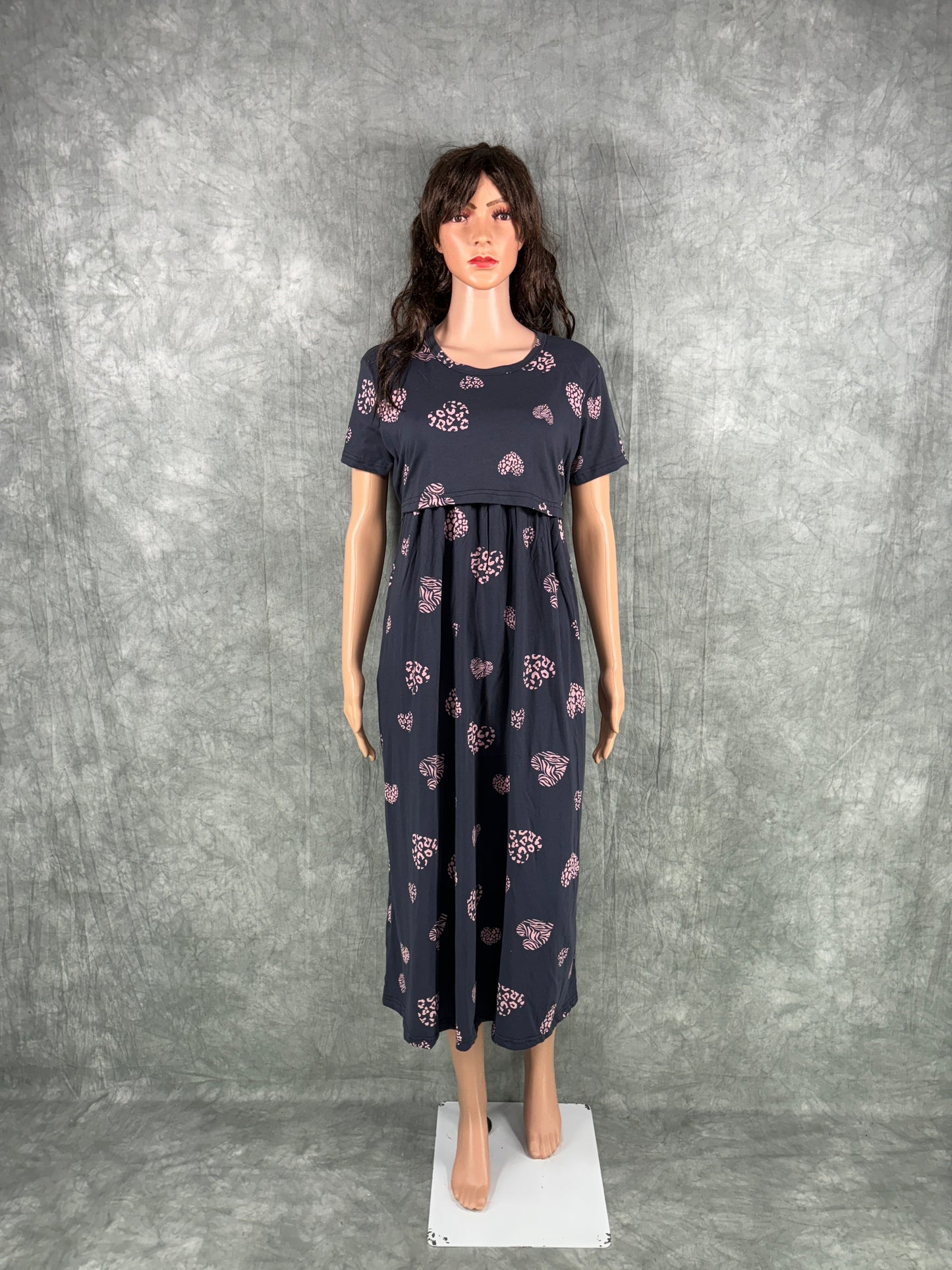 Soft Cotton Maternity Loungewear - Blue