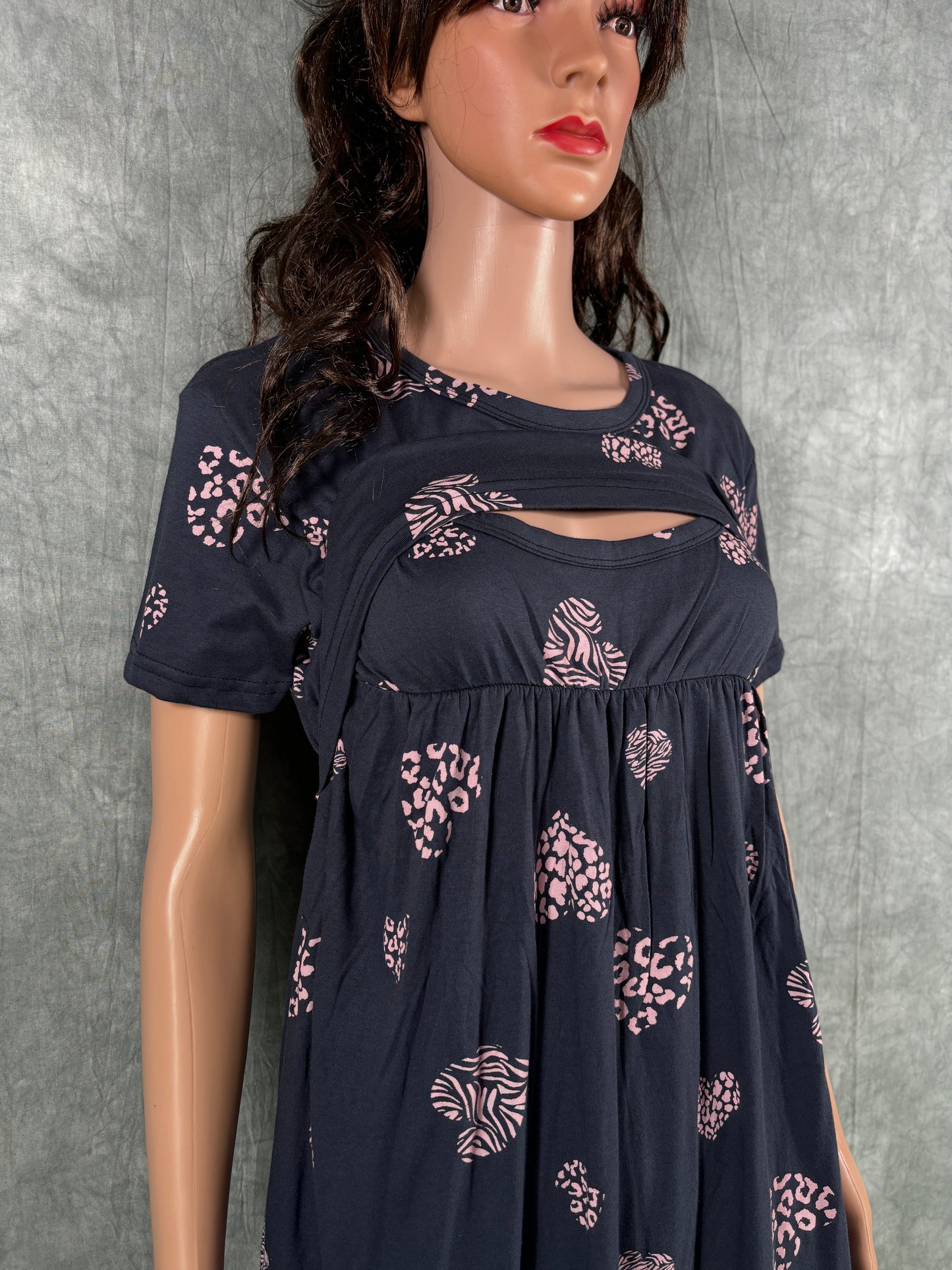 Soft Cotton Maternity Loungewear - Blue