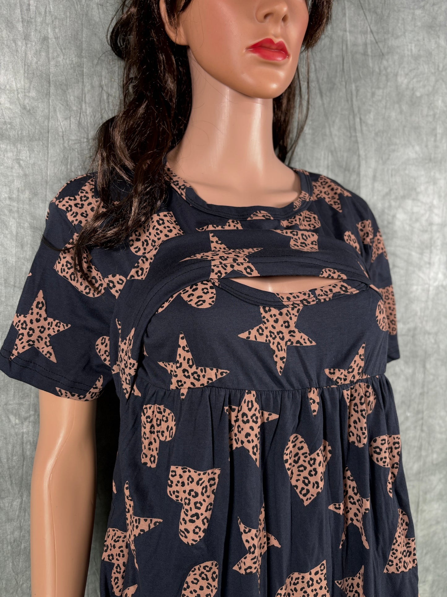 Soft Cotton Maternity Loungewear - Blue