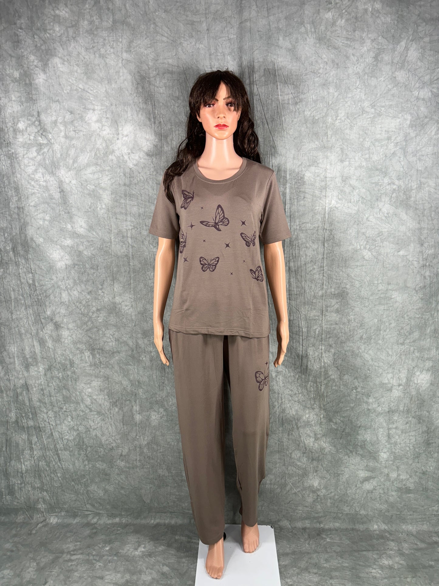 Soft Cotton Co-ord Set for Women - Brown
