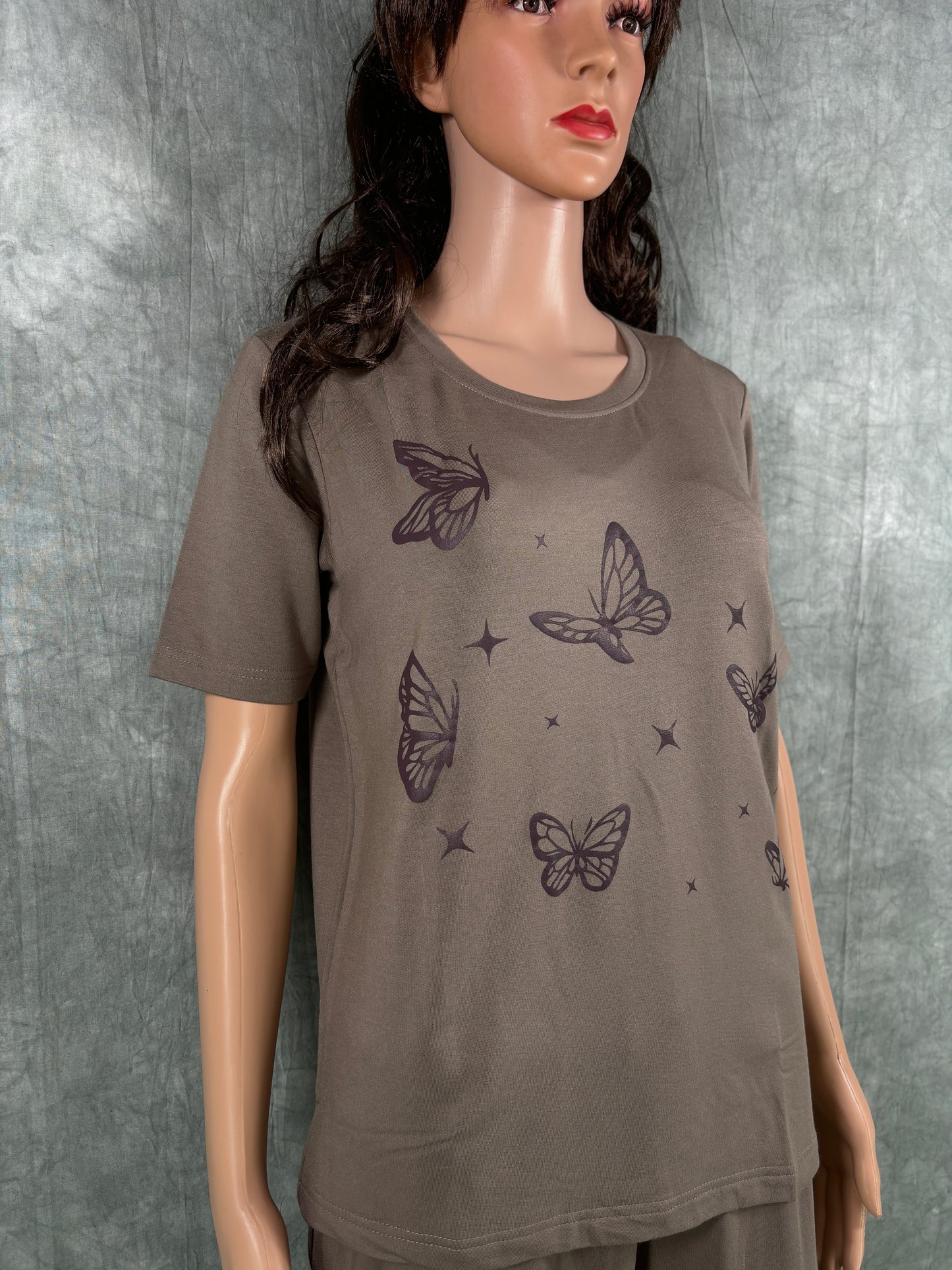 Soft Cotton Co-ord Set for Women - Brown
