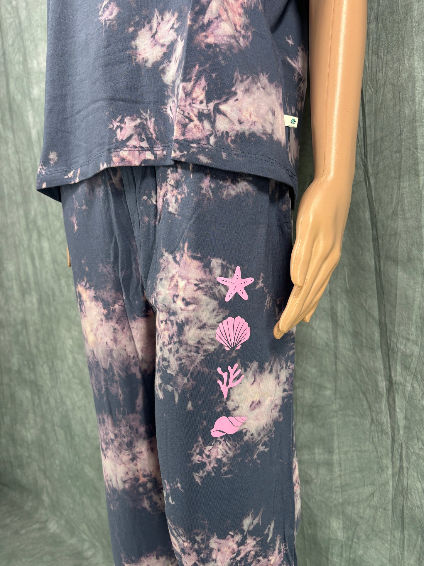 Tie & Dye Co-ord Set for Women - Purple