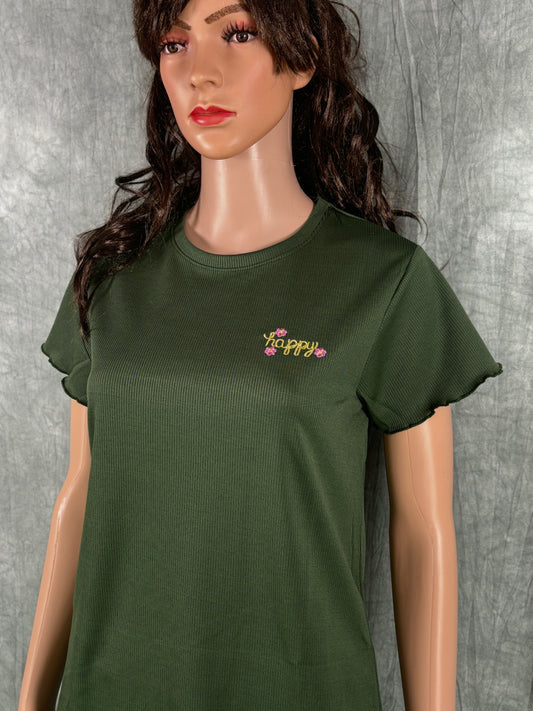 Cotton Blend Co-ord Set for Women - Jungle Green