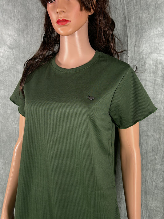 Cotton Blend Co-ord Set for Women - Jungle Green