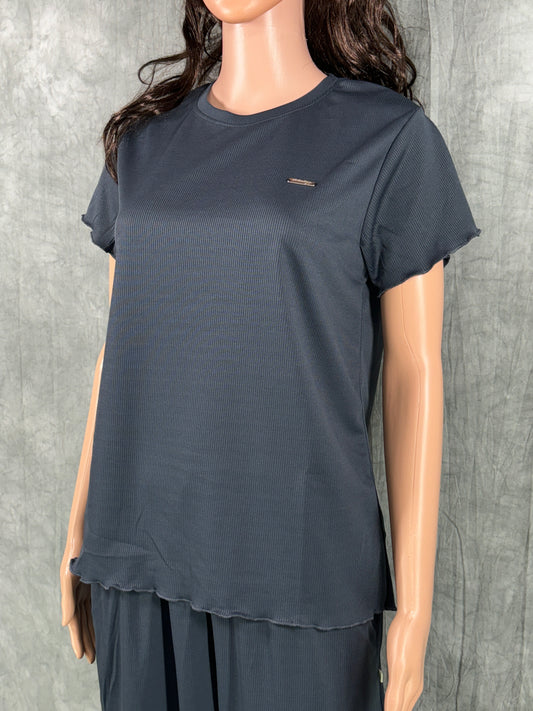 Cotton Blend Co-ord Set for Women - Anchor Grey