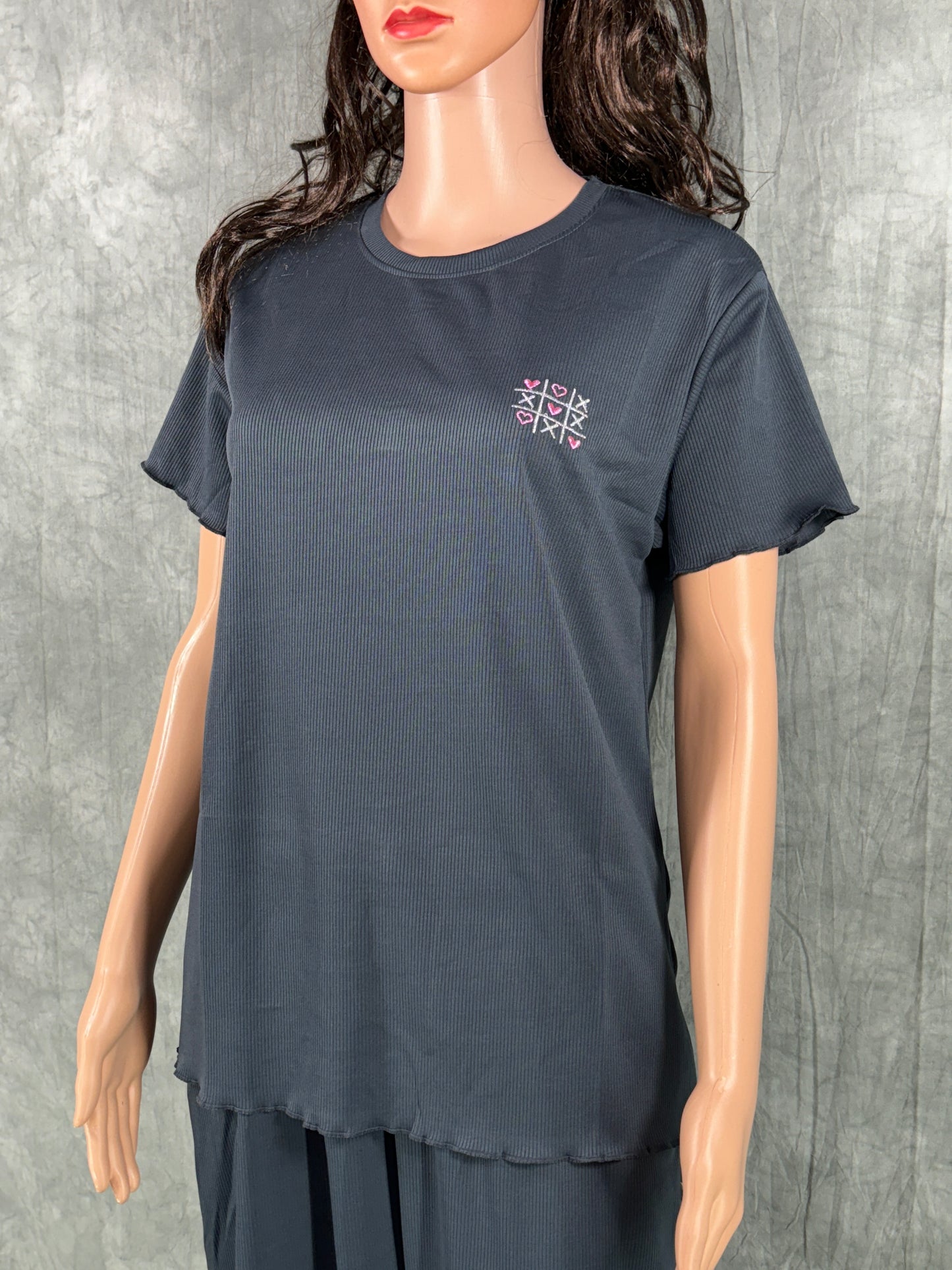 Cotton Blend Co-ord Set for Women - Anchor Grey