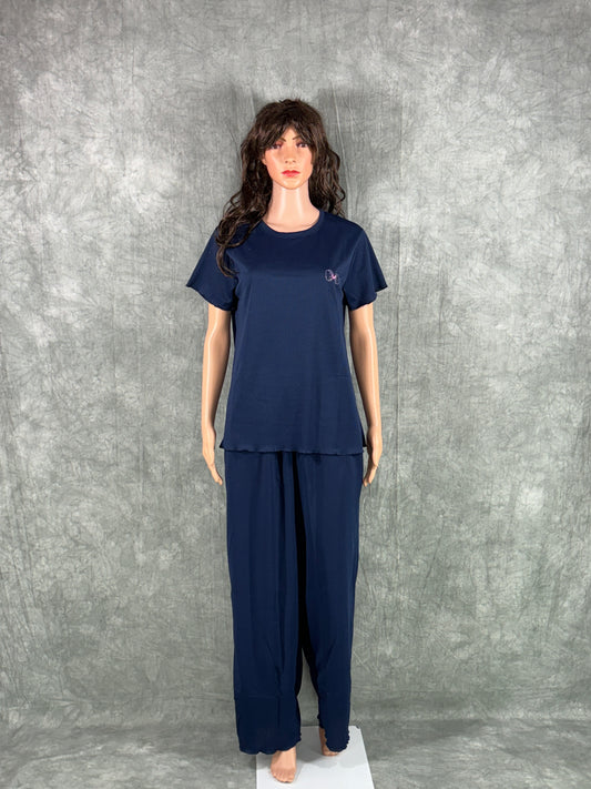 Cotton Blend Co-ord Set for Women - Midnight Blue