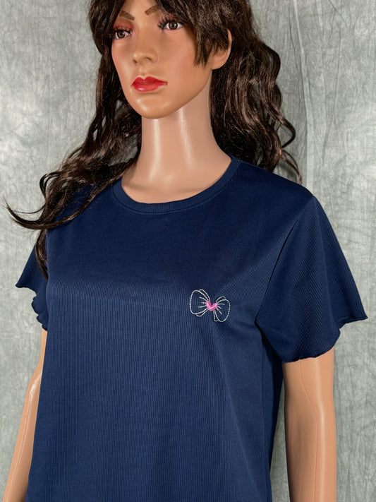 Cotton Blend Co-ord Set for Women - Midnight Blue