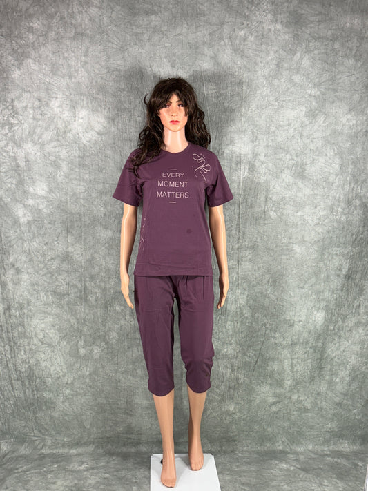 Capri Set for Women - Purple