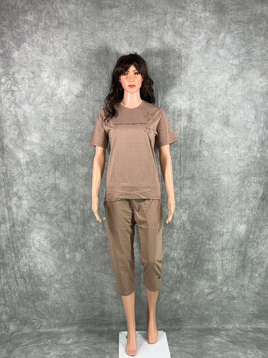 Capri Set for Women - Brown