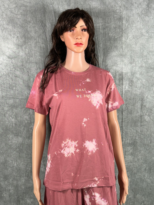 Dhriya Tie & Dye Shorts Set for Women - Peach