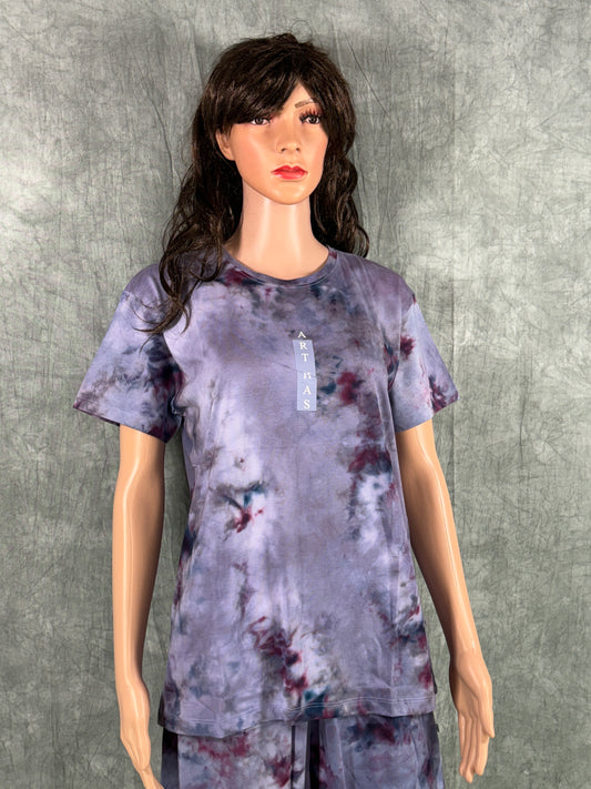 Dhriya Tie & Dye Shorts Set for Women - Purple