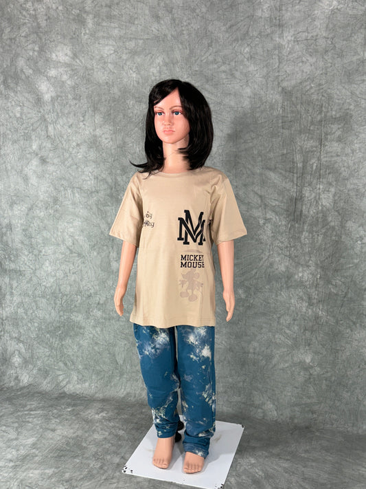 Girls Pyjama Set - Beige