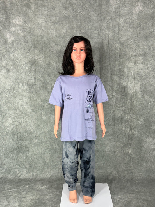Girls Pyjama Set - Lavender