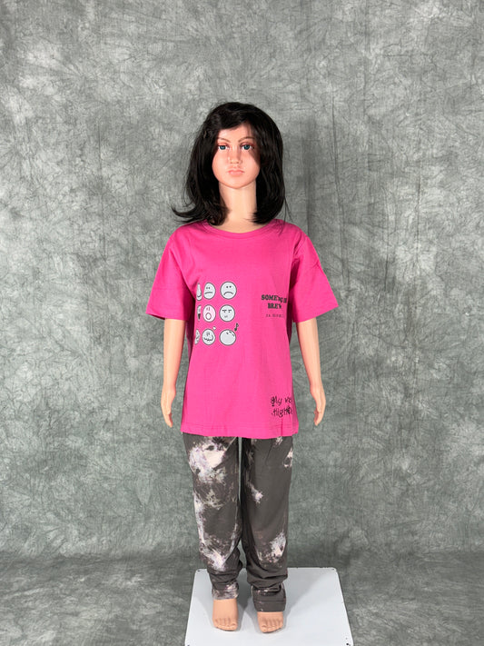 Girls Pyjama Set - Pink