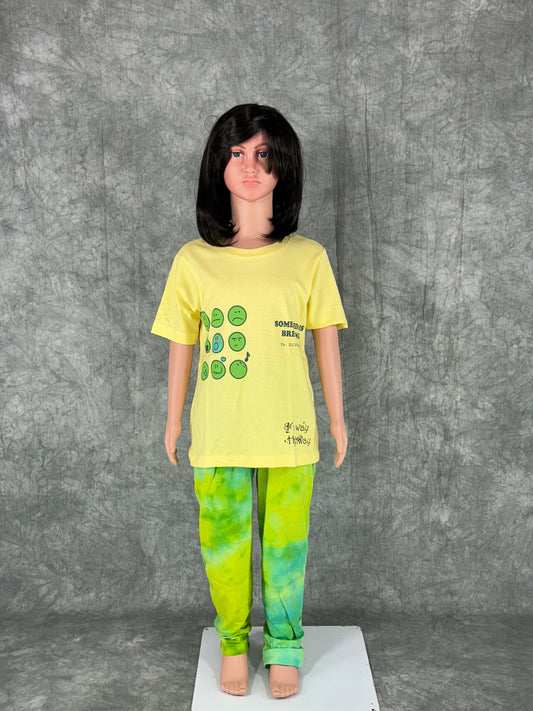 Girls Pyjama Set - Yellow