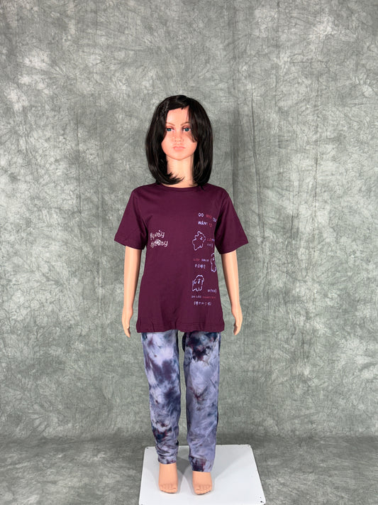 Girls Pyjama Set - Purple