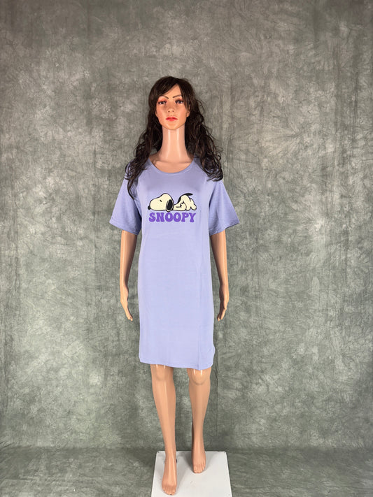 Soft Cotton Long Tee - Lavender