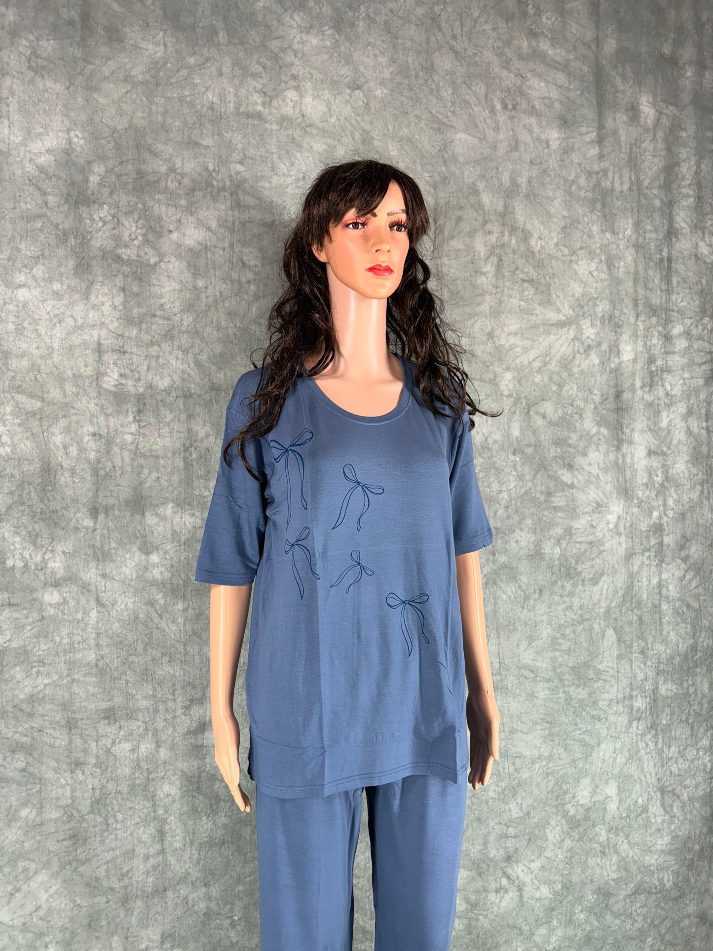 Soft Cotton Co-ord Set for Women - Blue