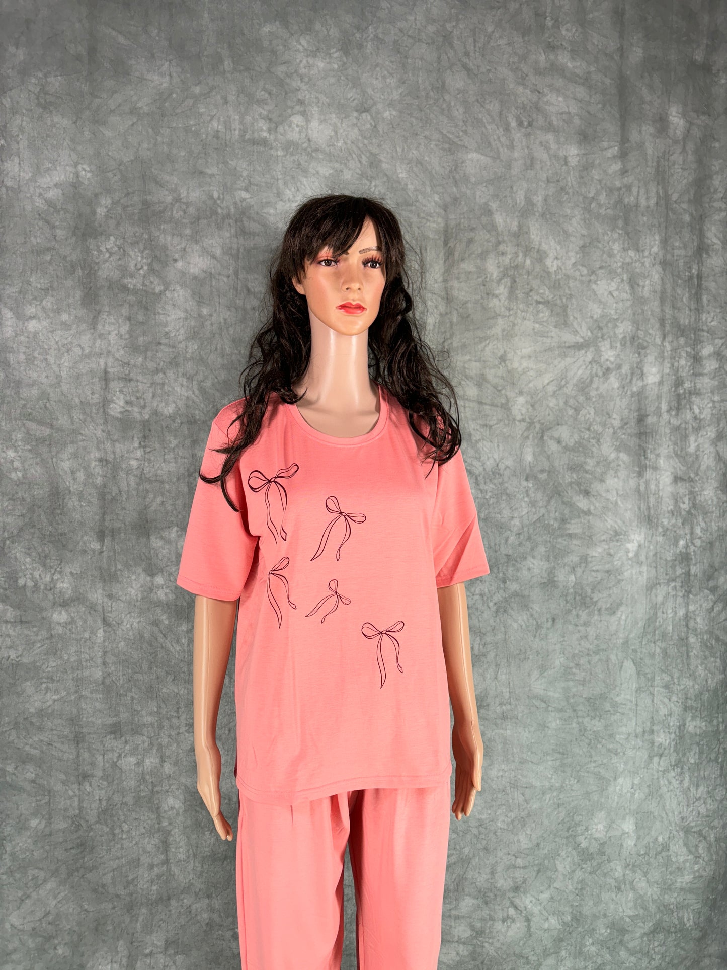 Soft Cotton Co-ord Set for Women - Peach