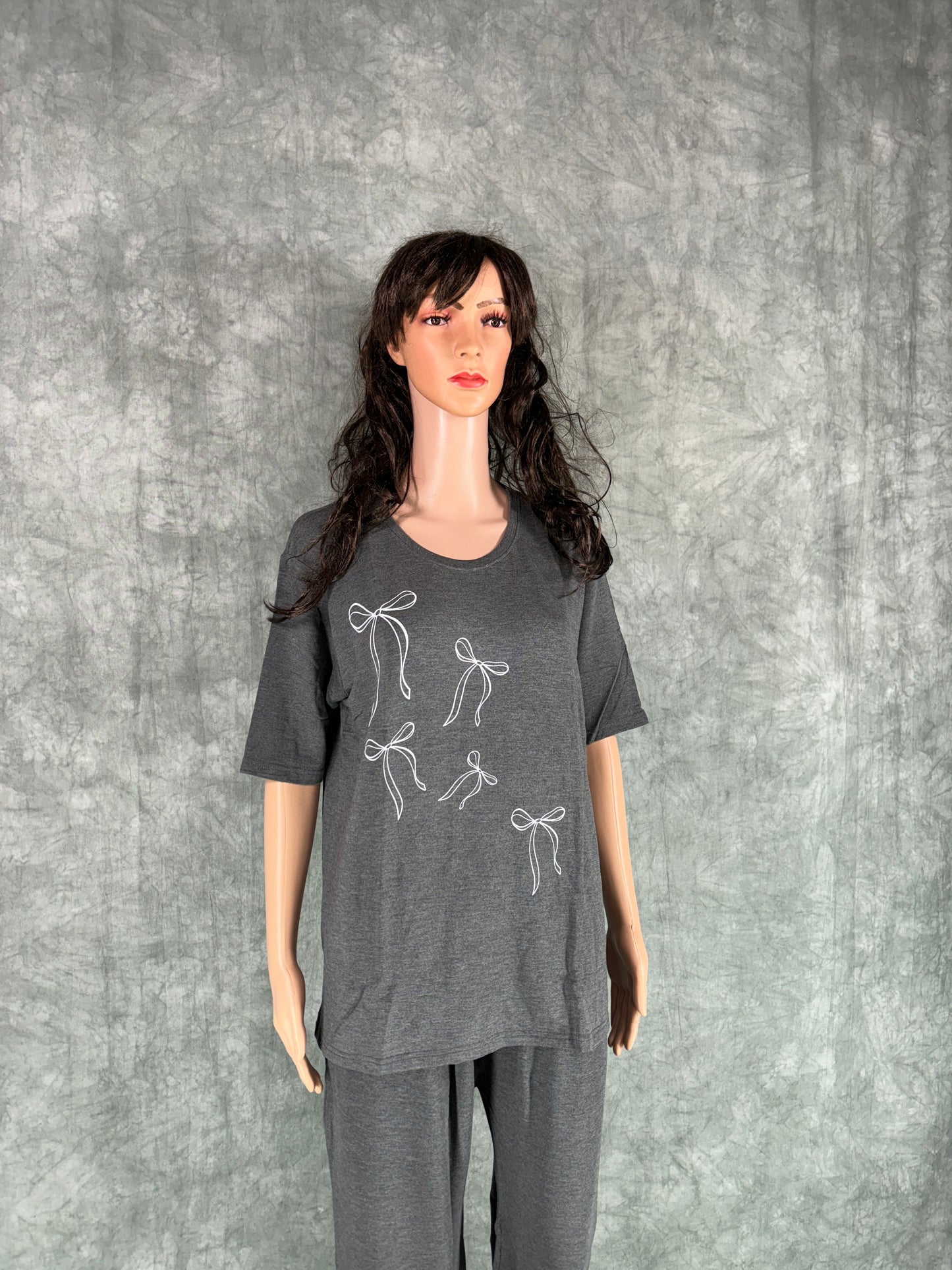 Soft Cotton Co-ord Set for Women - Grey
