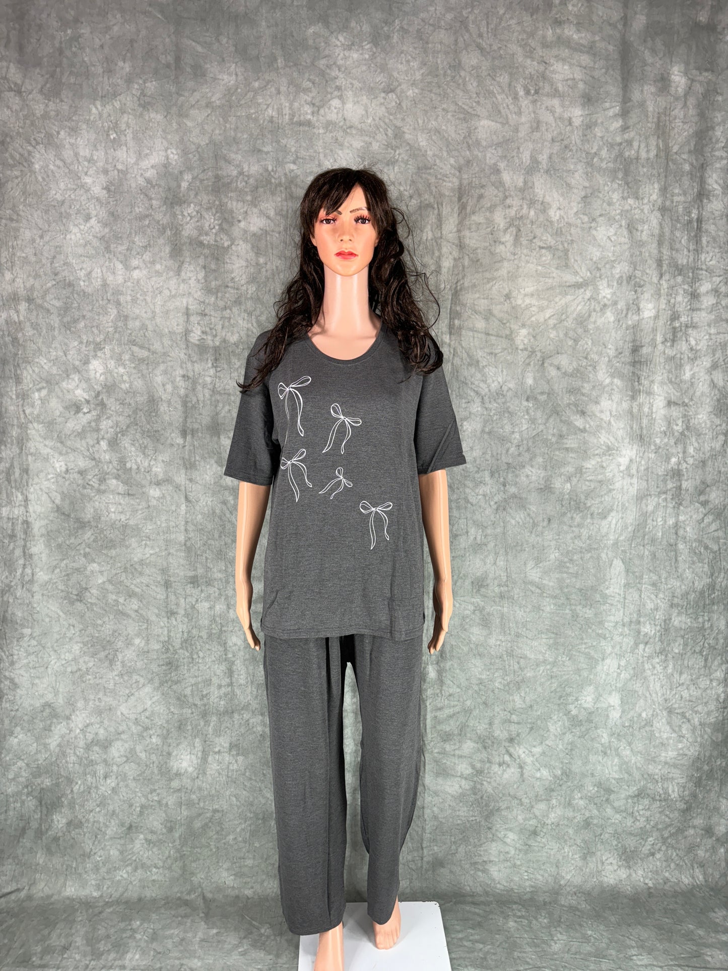 Soft Cotton Co-ord Set for Women - Grey