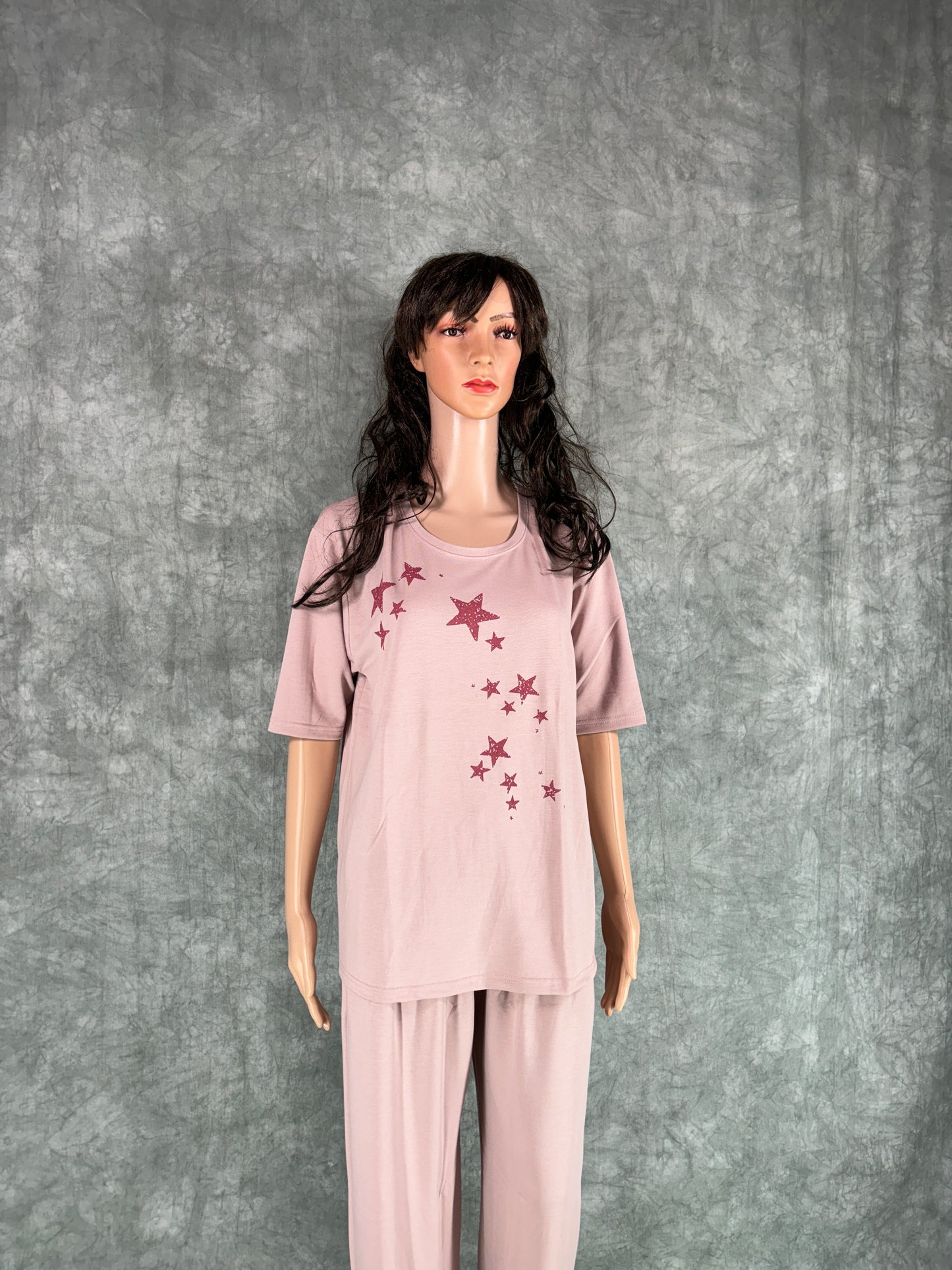 Soft Cotton Co-ord Set for Women - Dusty Pink