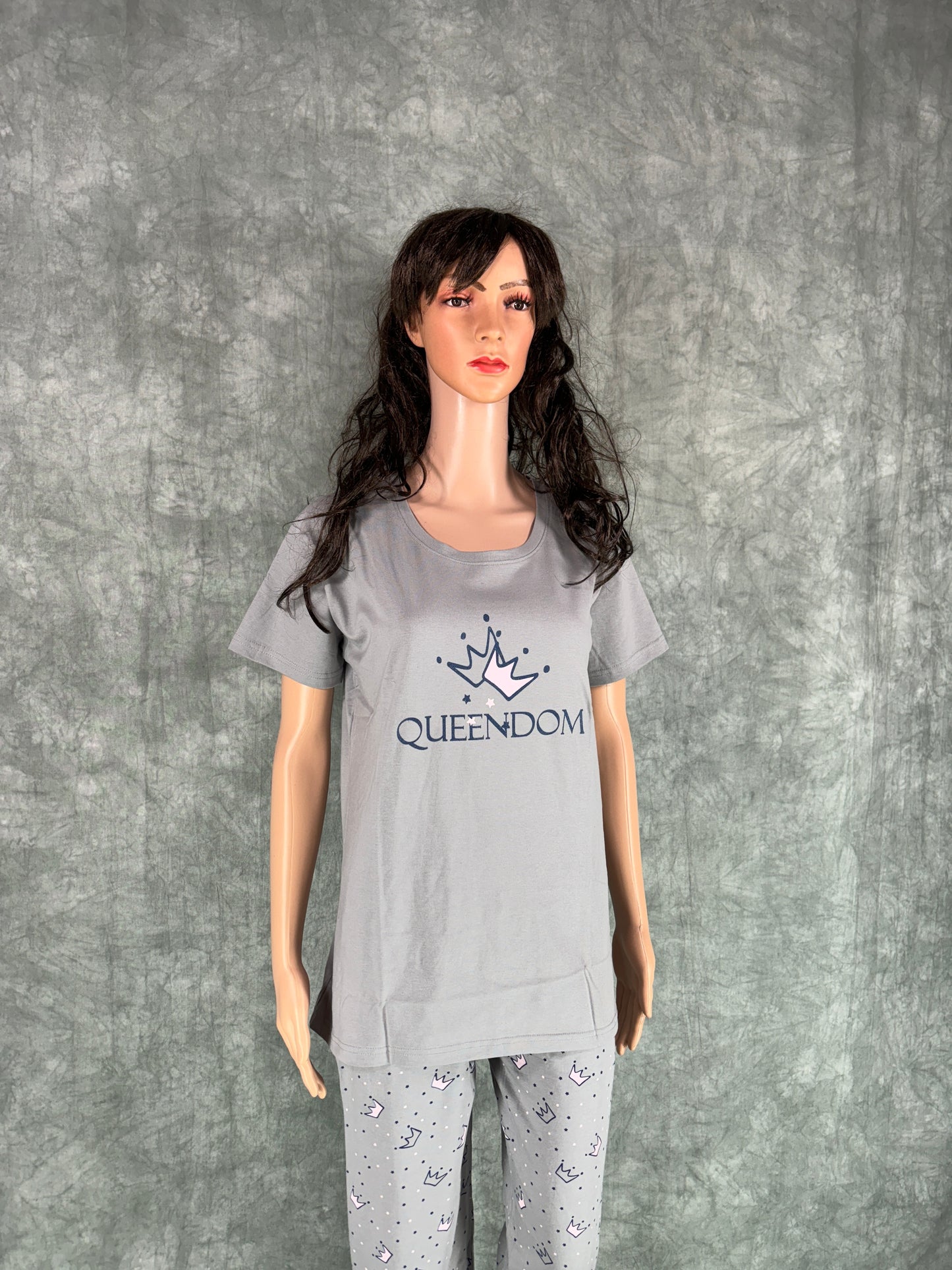 Haniya Cotton Co-ord Set for Women - Grey