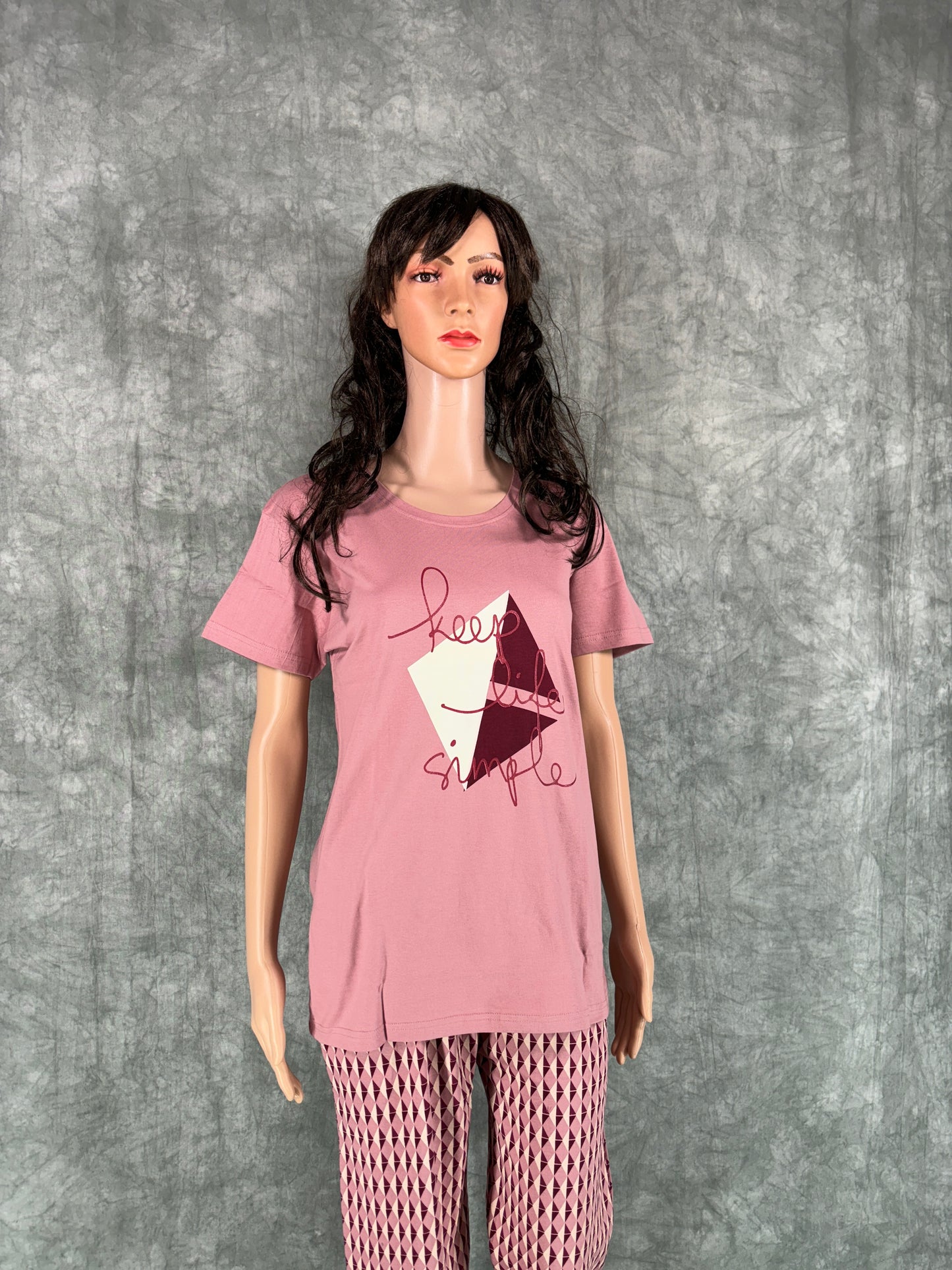 Haniya Cotton Co-ord Set for Women - Pink