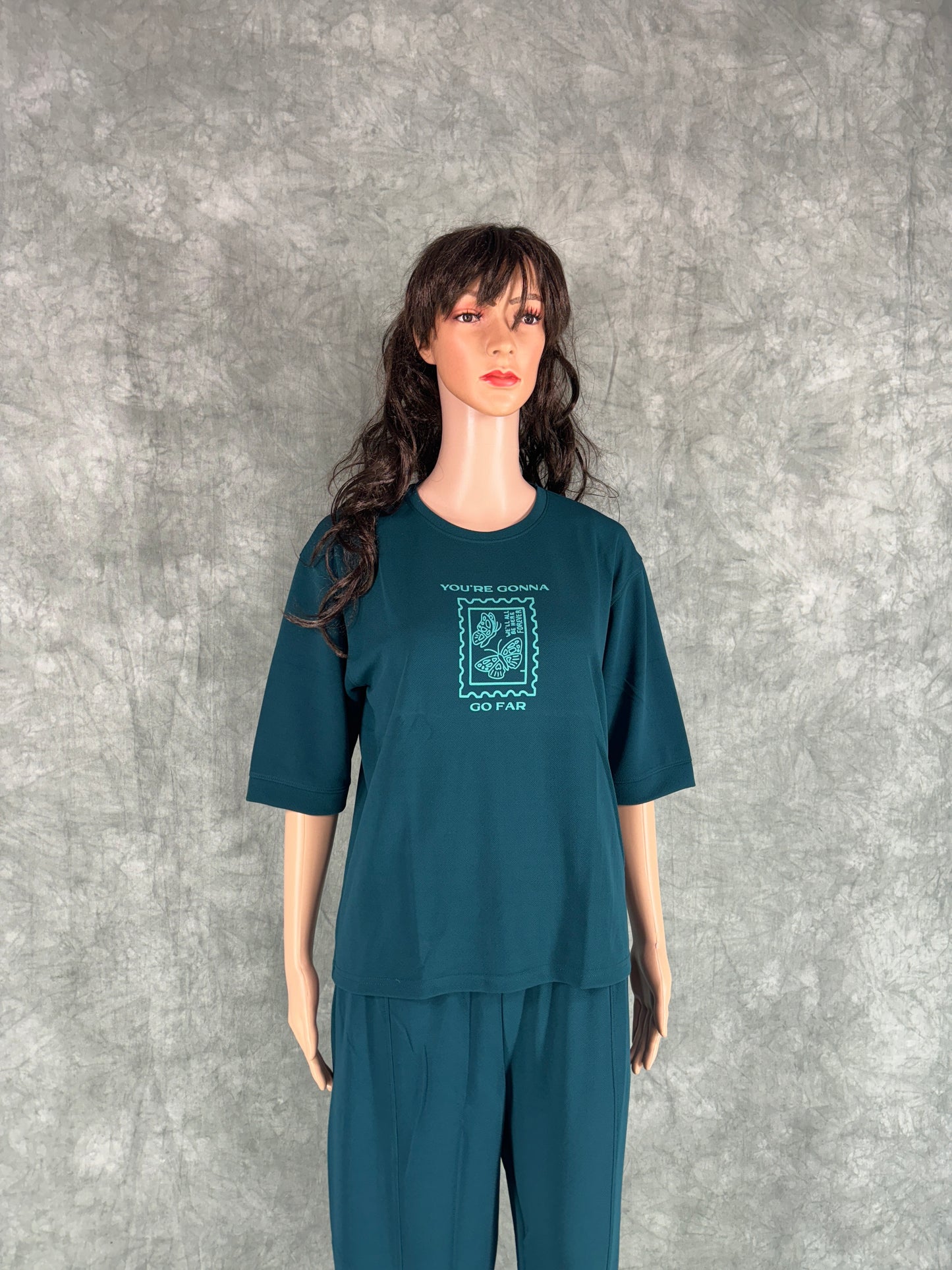 Pravya Cotton Blend Co-ord Set for Women - Green