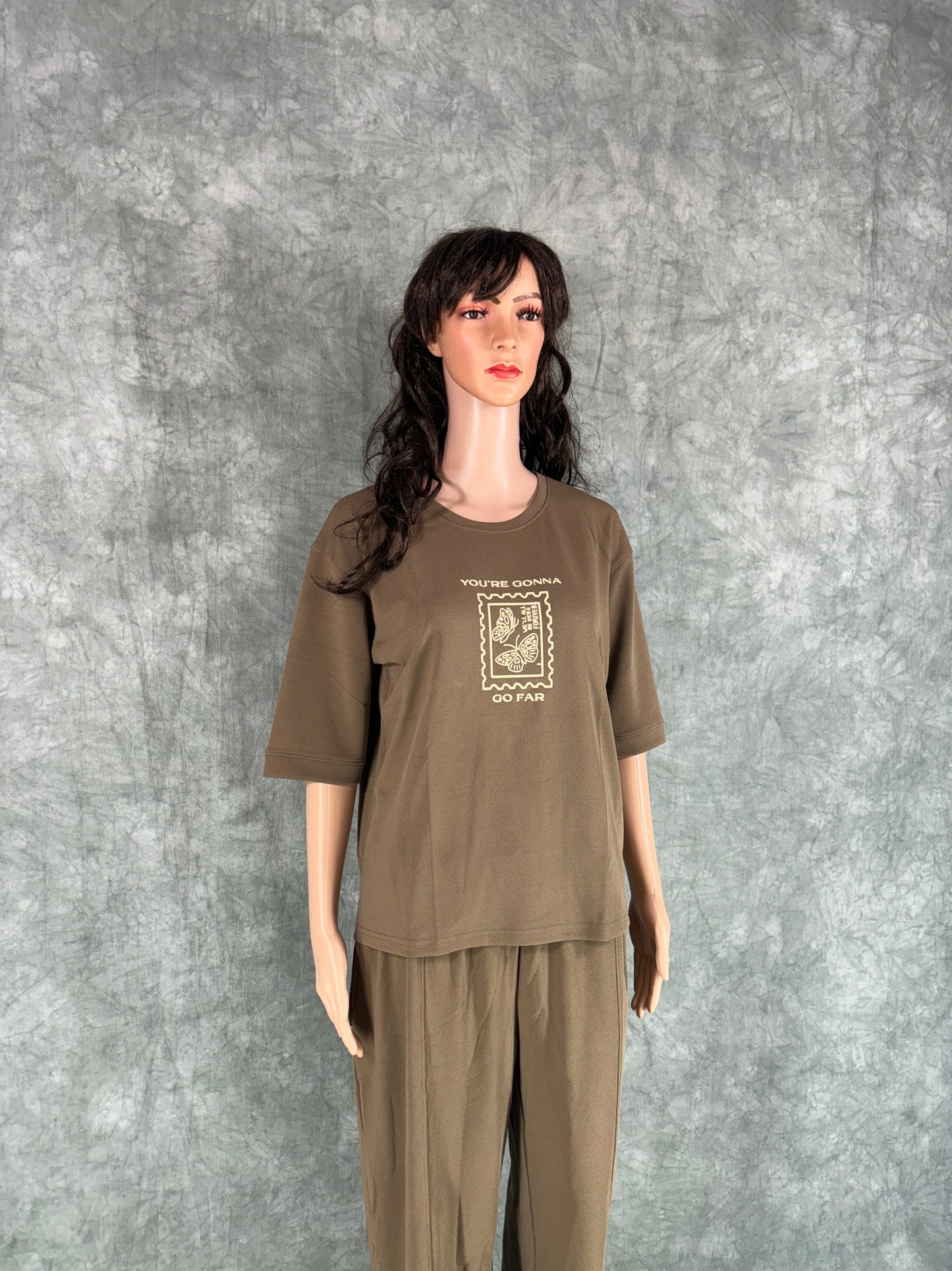 Pravya Cotton Blend Co-ord Set for Women - Brown