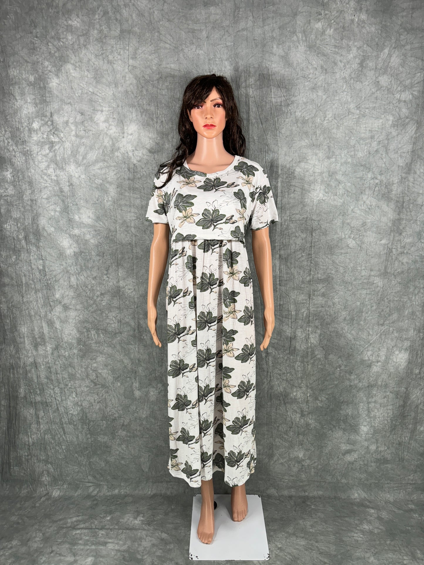 Soft Cotton Maternity Loungewear - White
