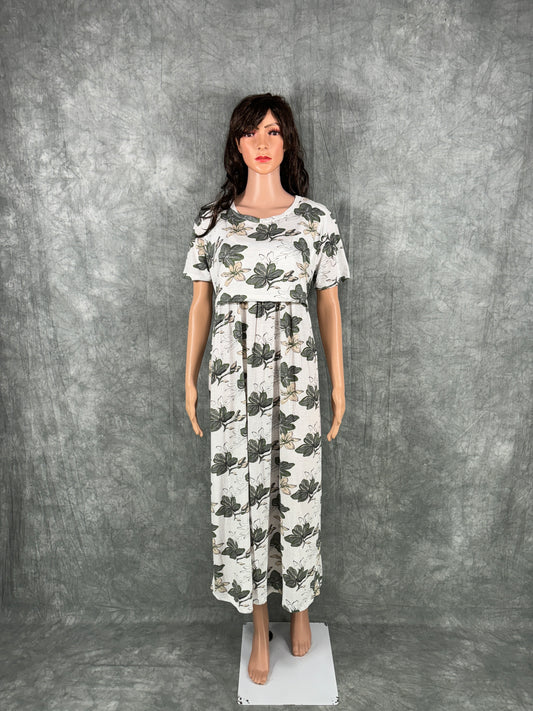 Soft Cotton Maternity Loungewear - White