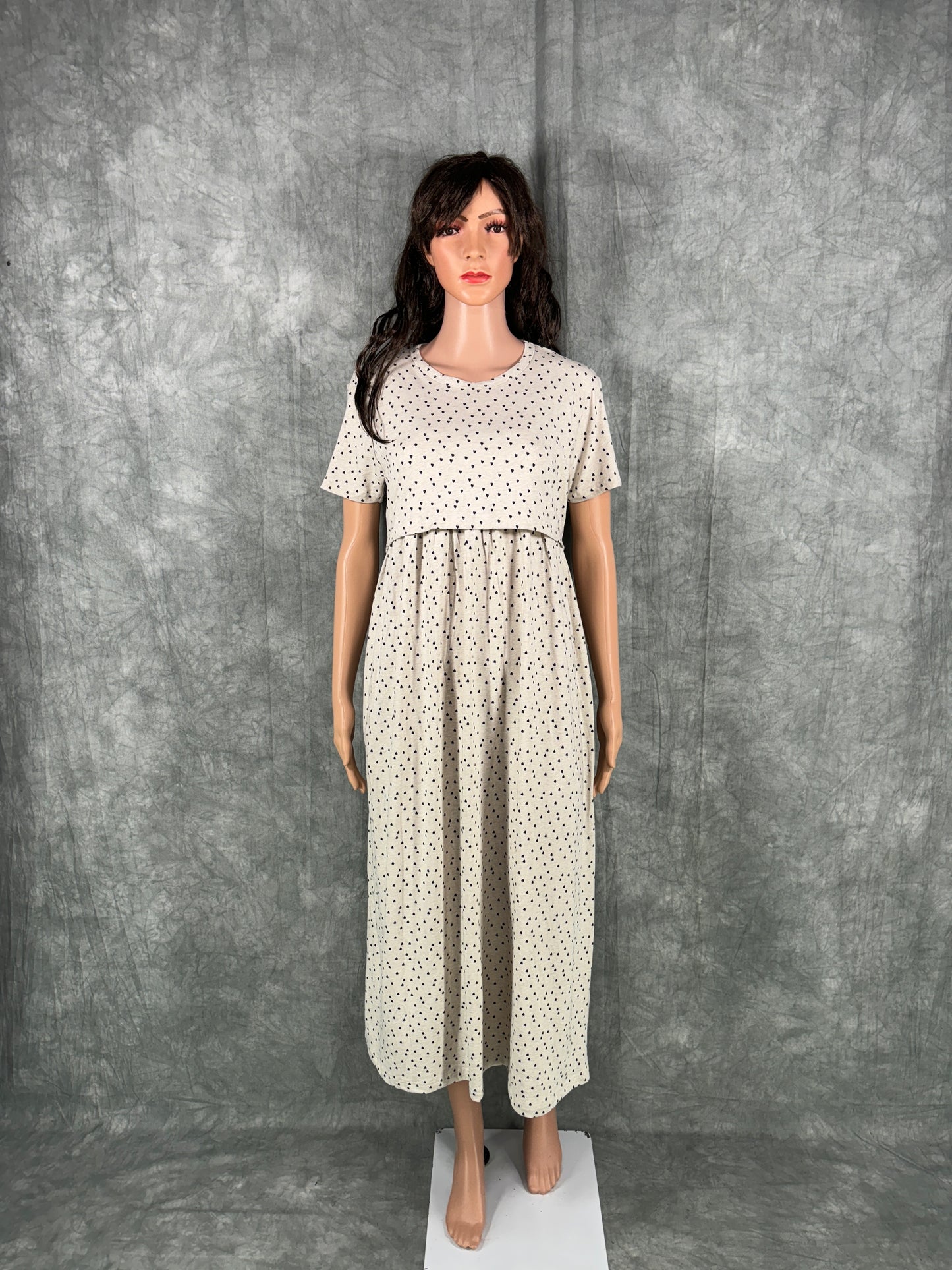 Soft Cotton Maternity Loungewear - Off White