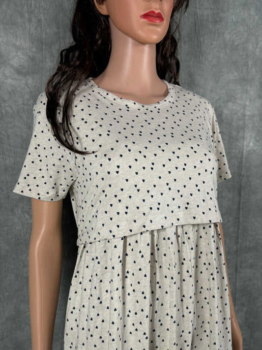Soft Cotton Maternity Loungewear - Off White