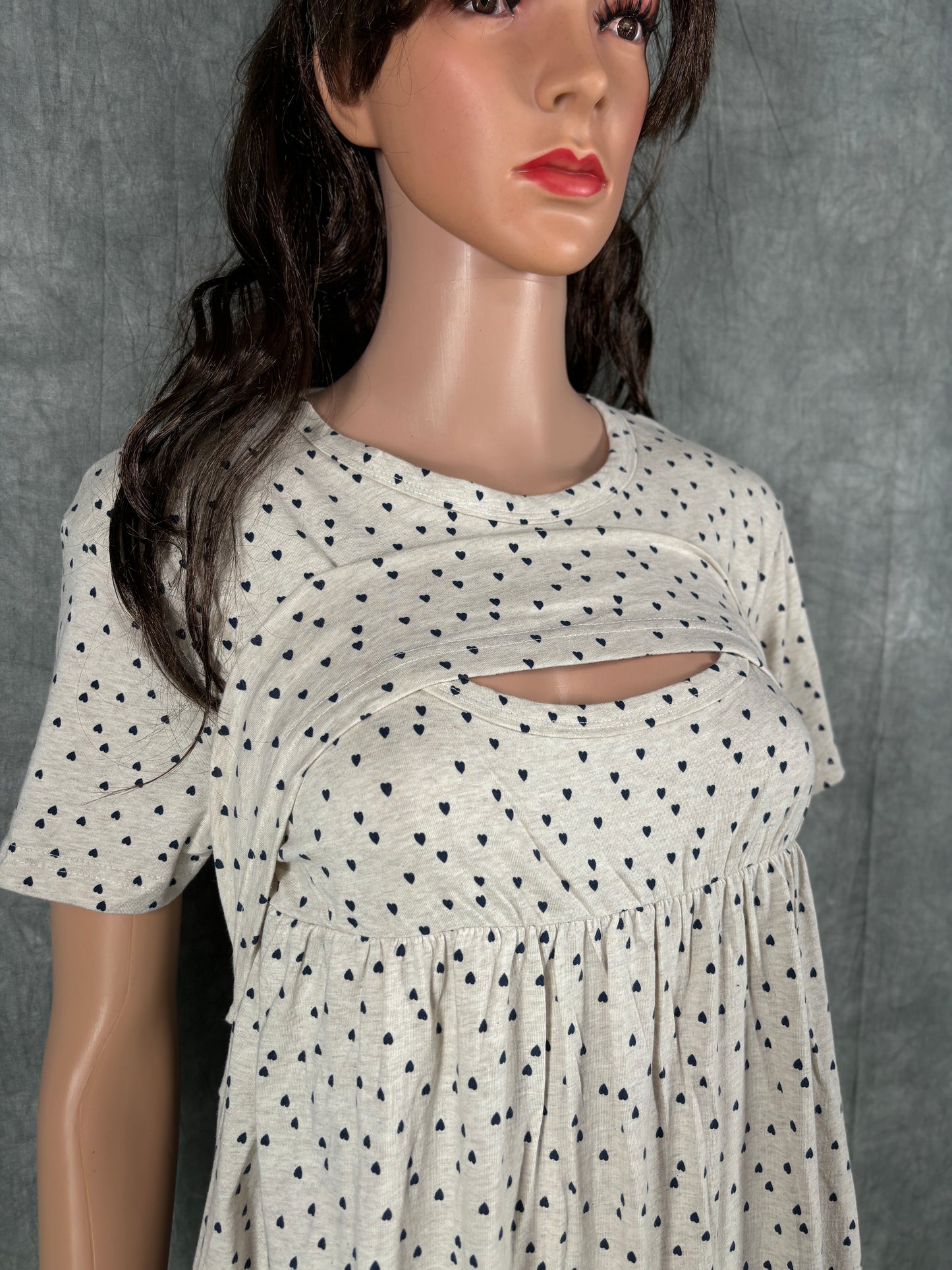 Soft Cotton Maternity Loungewear - Off White